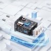 USAMS Ładowarka sieciowa 2xUSB-C+1xUSB 65W(only head) GaN PD3.0 +QC3.0 Fast Charging czarny/black Sandru Series CC180TC01 (US-CC180)